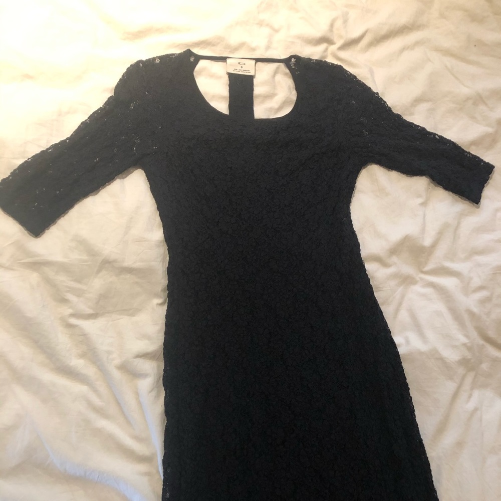 🤶Pins & Needles Black Lace Midi Dress
